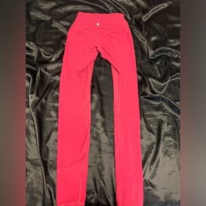 Lululemon align high rise red leggings